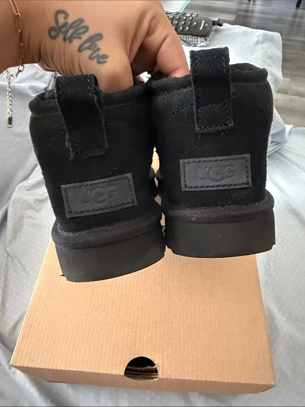 UGG Black Classic Ultra Mini Boots